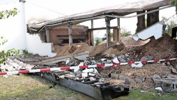 Die Lagerhalle war erst vor kurzem fertiggestellt worden. Foto: Josef Hofbauer