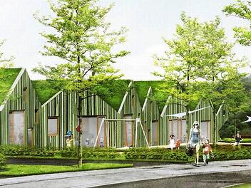 So soll der Neubau der Kindertagesstätte aussehen. Foto: Marktgemeinderat