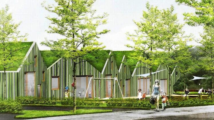 So soll der Neubau der Kindertagesstätte aussehen. Foto: Marktgemeinderat