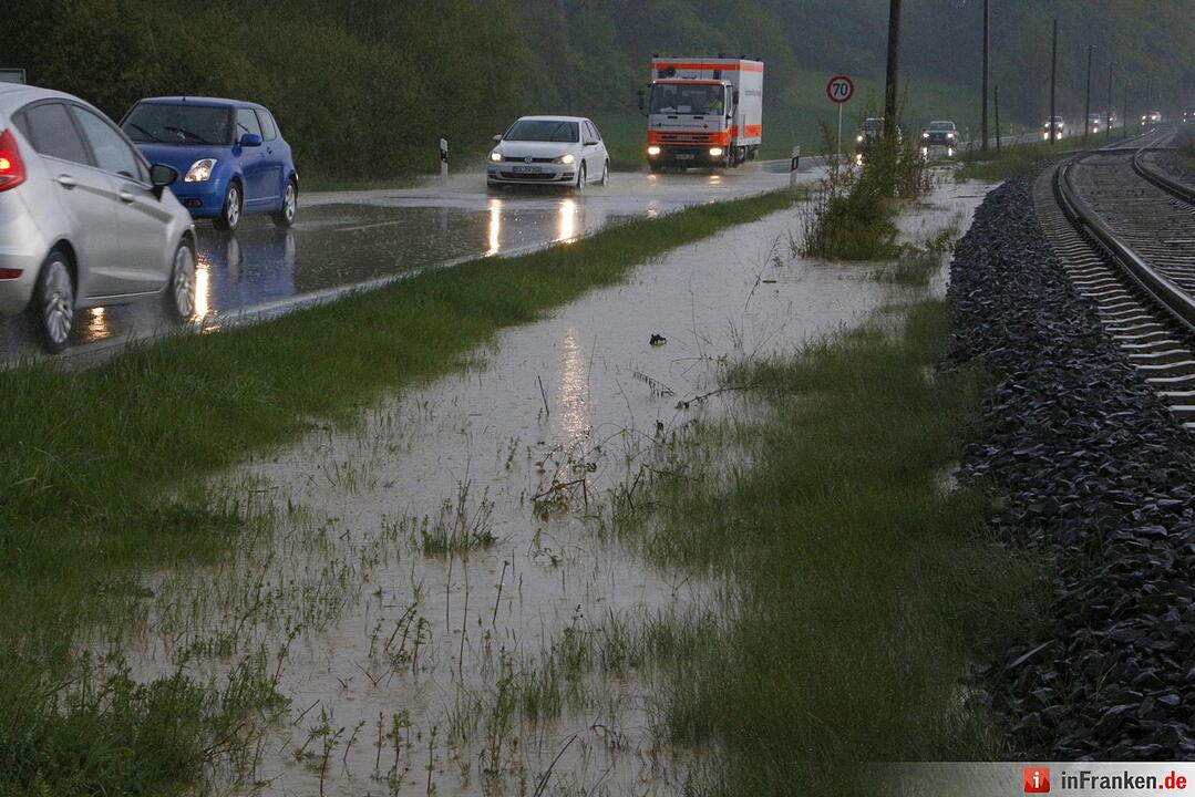 Thuisbrunn: Starkregen schlägt in Oberfranken zu