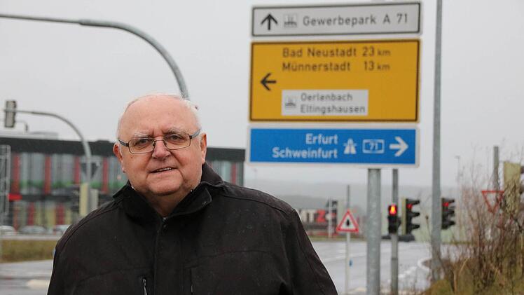Dem ehemaligen Oerlenbacher Bürgermeister Siegfried Erhard war der Gewerbepark an der Anschluss-Stelle wichtig. Foto: Ralf Ruppert
