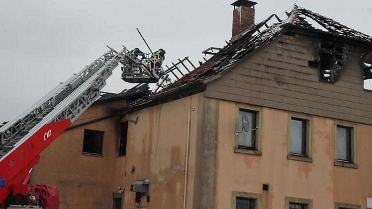 Am Tag nach dem Brand.