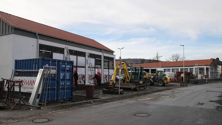 Blick von der Sinnaustraße aus...