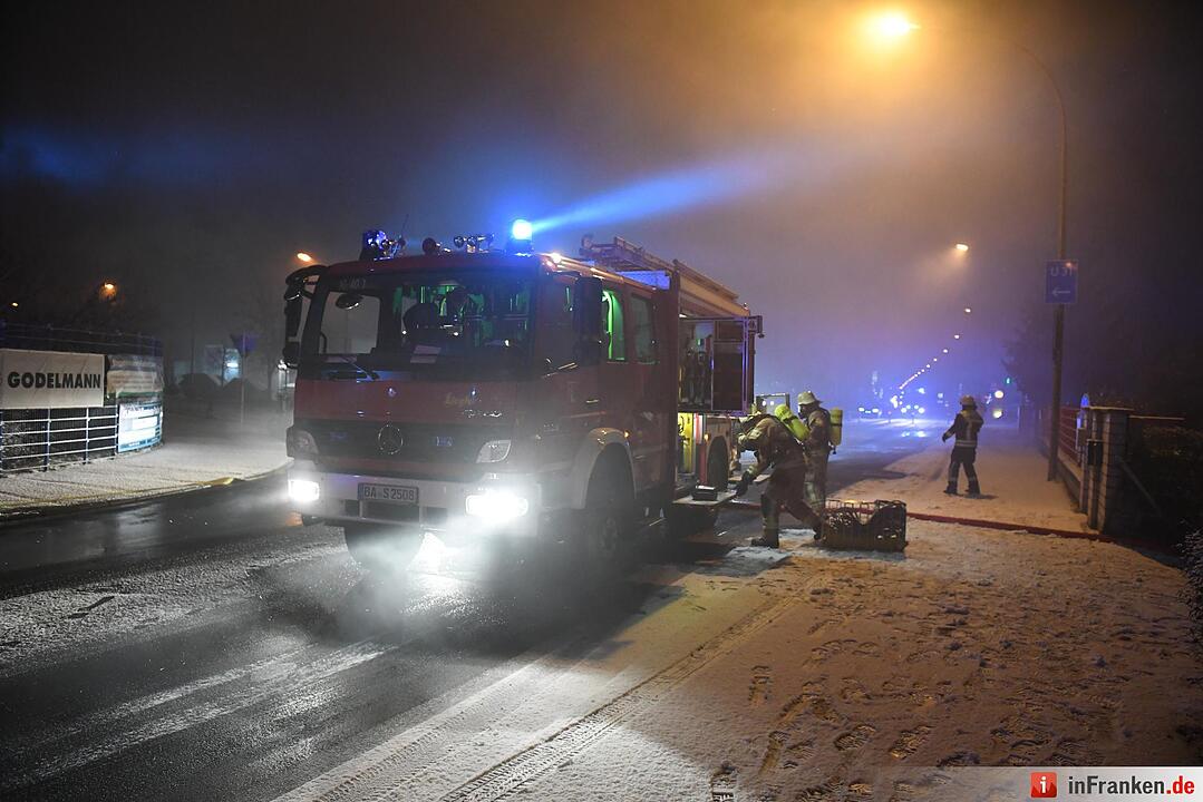 Brand in Gewerbegebiet in Bamberg