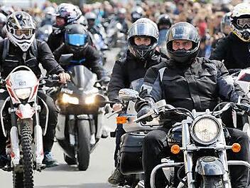 Tausende Biker werden Ende April wieder in Kulmbach erwartet. Foto: Archiv/Matthias Hoch
