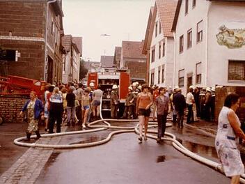 Einsatzbilder von 1982  Fotos: FFW Seubrigshausen