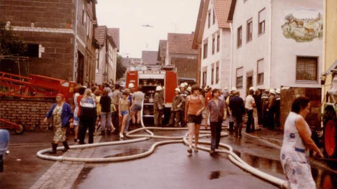 Einsatzbilder von 1982  Fotos: FFW Seubrigshausen