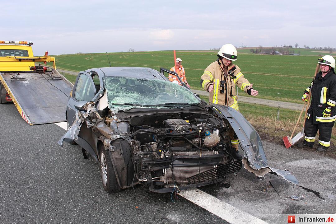 Überholmanöver endet in Verkehrsunfall auf der A9