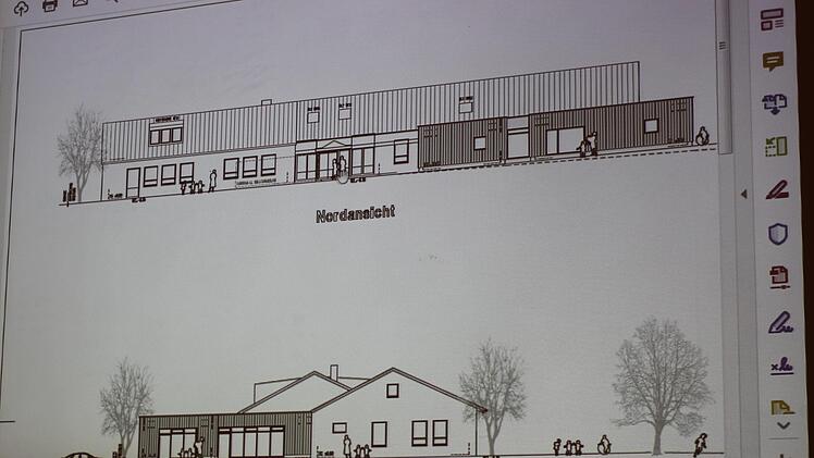 So soll die erweiterte und sanierte Kita künftig aussehen.Evi Seeger