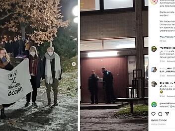 Nürnberg: USK-Einsatz auf Uni-Campus - Klimaaktivisten wollen Gebäude nicht räumen