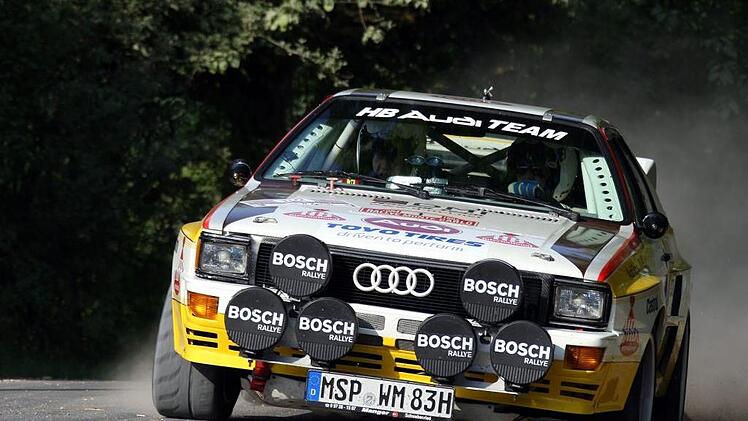 Herrlich: Georg Ort pilotiert hier einen der seltenen Audi Quattro A2.Karlheinz Franz