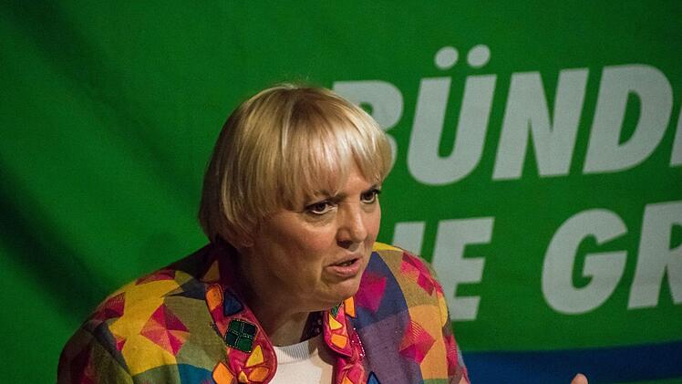 Impressionen vom Wahlkampfauftritt von Claudia Roth beim Kreisverband Coburg-Stadt der GrünenFoto: Jochen Berger