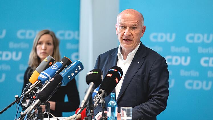 Pressetermin des Landesvorsitzenden der CDU Berlin