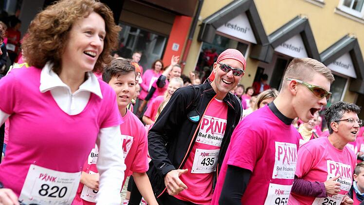 Pinklauf in Bad Brückenau am 3. Oktober 2016; Foto: Kerstin Junker