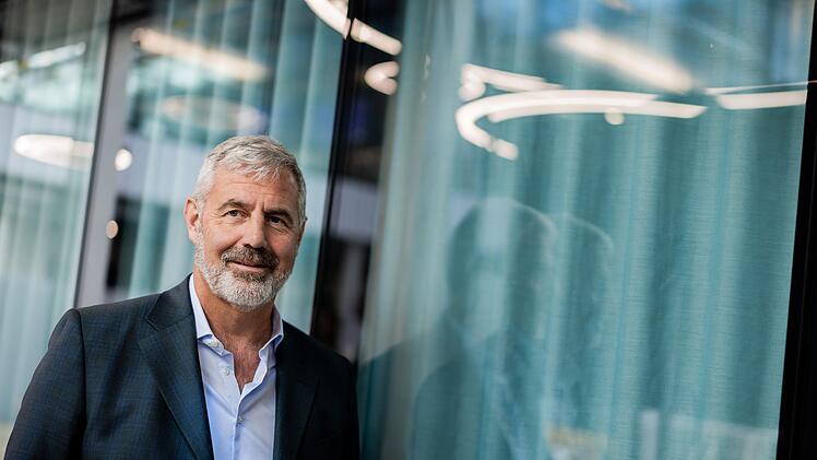Gea-Chef Stefan Klebert im Newsroom