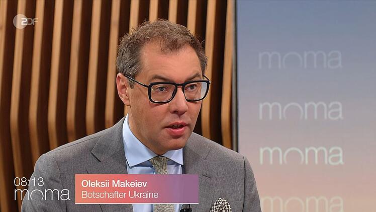 Der ukrainische Botschafter Oleksii Makeiev hat im ZDF-Moma mehr europäischen Einfluss gefordert.