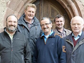 von links: Wolfgang Ziegler, Fritz Gensler, Klaus Hochgruber, Marco Gensler, Waldemar Hauk. Foto: Elisabeth Assmann