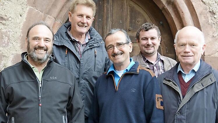 von links: Wolfgang Ziegler, Fritz Gensler, Klaus Hochgruber, Marco Gensler, Waldemar Hauk. Foto: Elisabeth Assmann