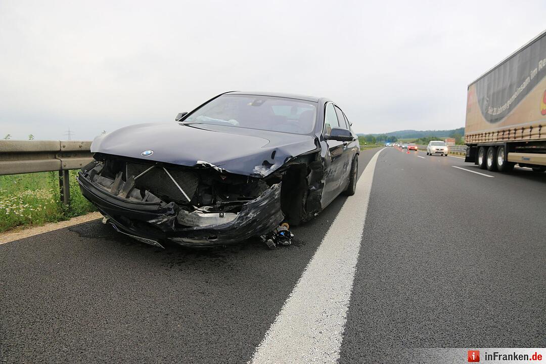 Reifen geplatzt: Unfall auf der A73 bei Ebensfeld
