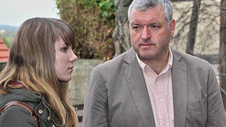 Bürgermeister Jürgen Hennemann beantwortete geduldig Fragen junger polnischer Schüler von der Austauschschule in Zorny. Foto: Helmut Will