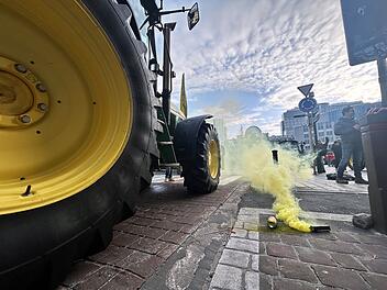Bauerndemonstration in Br&uuml;ssel