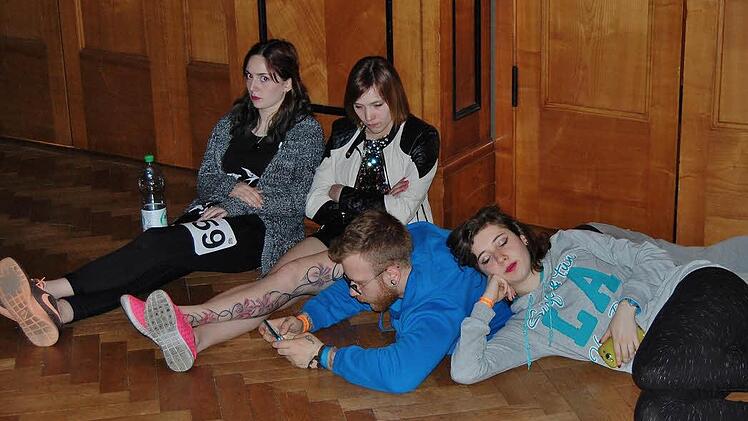 Erholungspause nach dem Wettbewerbsauftritt. Foto: S. v. Dobschütz