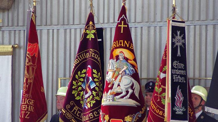 Festgottesdienst zum 50-jährigen Bestehen der Garitzer  Jugendkapelle und zum 150. Geburtstag der Garitzer Feuerwehr. Klaus Werner