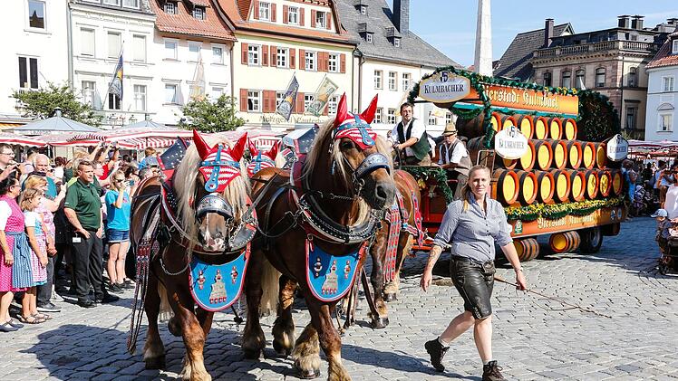 Die Kulmbacher Bierwoche ist eröffnet. Foto: Matthias Hoch
