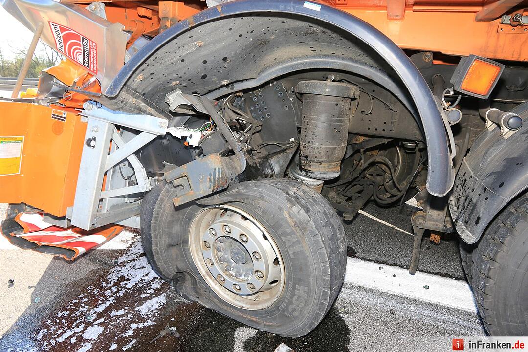 Bamberg-Hafen: Lkw-Unfall auf der A70