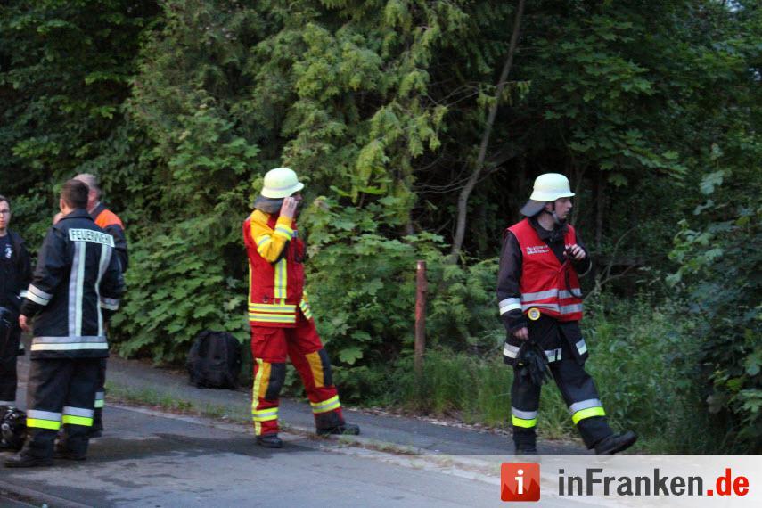 Brand in Wohhausruine in Mainleus