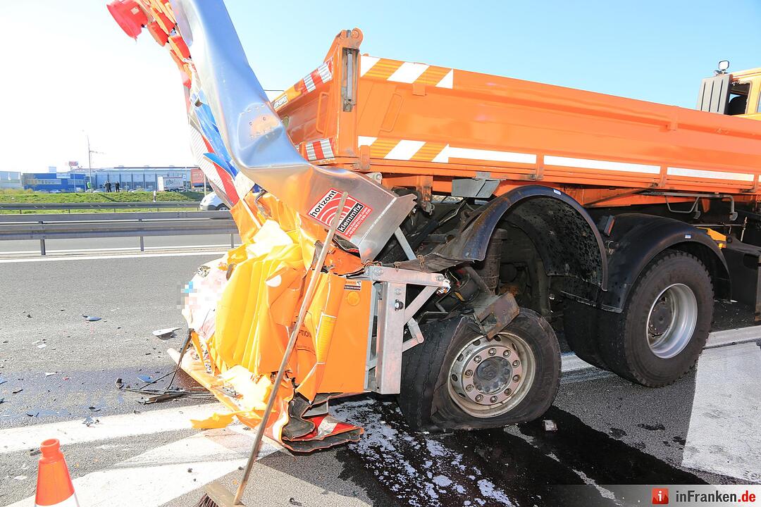 Bamberg-Hafen: Lkw-Unfall auf der A70