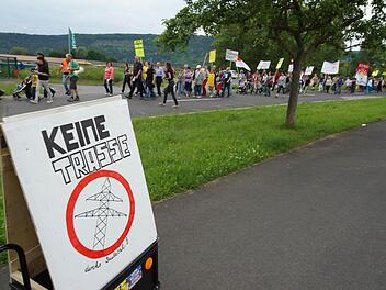 Protestaktion der B&uuml;rgerinitiative Gegenstrom  Foto: Arkadius Guzy/Archiv