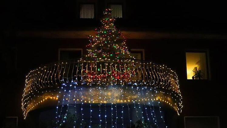 Diese Weihnachtsbeleuchtung haben wir  in  Kulmbach entdeckt.  Foto:  Katrin Geye