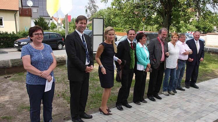 Das Pinzberger Spalier für Erzbischof Schick.