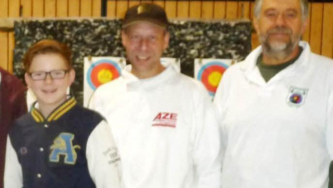 Gaumeister Compoundbogen/ Langbogen: Tim Masurek, Michael Metz und Klaus Wirth. Foto: Peter Metz