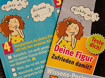 Mädchen im Teenager-Alter, die mit dem Figur-Test angesprochen werden sollen, gehören üblicherweise gar nicht mehr zur Leserschaft des Heftchens "medizini". Foto: Matthias Hoch