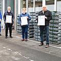Klaus Eichhorn, Norbert Heller, Bernd Schmitt, Agnes Hümmer, Gerhard Hauck und Peter Schweiniger  Foto: pr