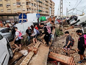 Nach den Überschwemmungen in Spanien