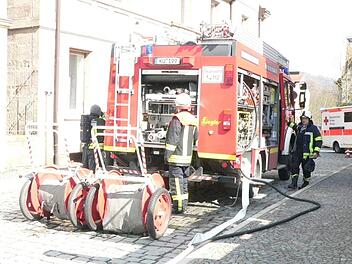 Durch schnelles Eingreifen konnte die Kulmbacher Feuerwehr gestern in der Fischergasse Schlimmeres verhindern.Feuerwehr Kulmbach