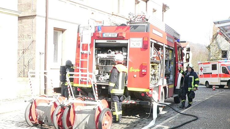 Durch schnelles Eingreifen konnte die Kulmbacher Feuerwehr gestern in der Fischergasse Schlimmeres verhindern.Feuerwehr Kulmbach