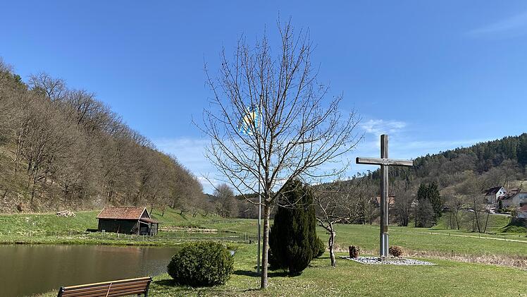 Am Backhaus in Heiligkreuz können Wanderer eine Rast einlegen. Foto: Thomas Pfeuffer