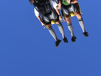 Beim M&uuml;nchner Oktoberfest kam es am Dienstag (24.09.2019) zu einem schwierigen Zwischenfall: Wegen eines Stromausfalls sa&szlig;en Fahrg&auml;ste in schwindelerregender H&ouml;he fest. Foto: Felix H&ouml;rhager/dpa