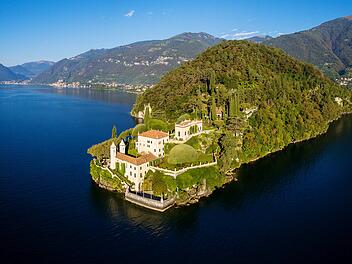 Urlaub in Italien - Villa del Balbianello auf der Spitze der Halbinsel Lavedo in Lenno am Comer See