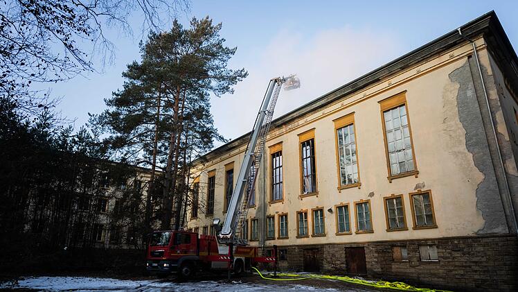 Brand auf Bogensee-Areal in Wandlitz