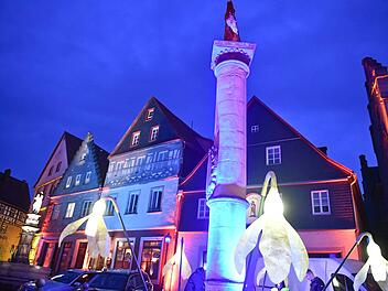 Kronach erstrahlt wieder in den verschiedensten Farben. Foto: Ronald Rinklef