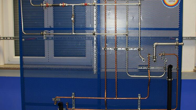 Das Gesellenstück von Paul Grünthal. Foto: Andrea Beer (Innung SHK)