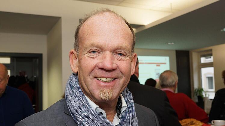 Karlheinz Kickuck - Redaktionsfrühstück der Saale-Zeitung November 2016 Foto: Arkadius Guzy