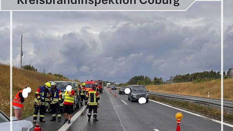 A73 bei Coburg: Raser gefährden Feuerwehr - "donnern richtig vorbei"