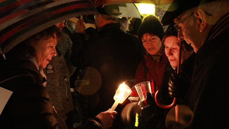 Lichterkette in Bad Kissingen. Foto: Johannes Schlereth