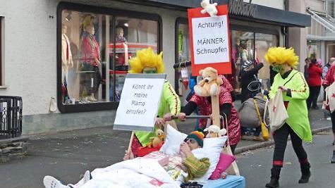 Auch ernste Themen wurden von den Narren dargestellt.
